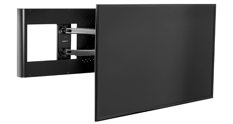 Peerless-AV Intros New Wall Arm Mount With Set Top Box for Hospitality