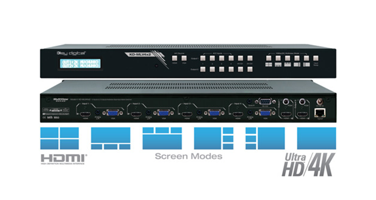 Key Digital KD-MLV4x2 Multiview Switcher Debuts