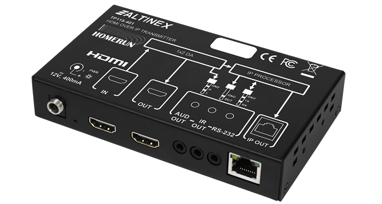 Altinex Introduces TP115-401 and TP115-402 HDMI Over IP Transmitter / Receiver System