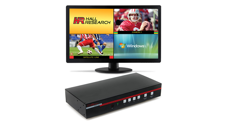 Hall Research Debuts Seamless Video Switch with MultiView