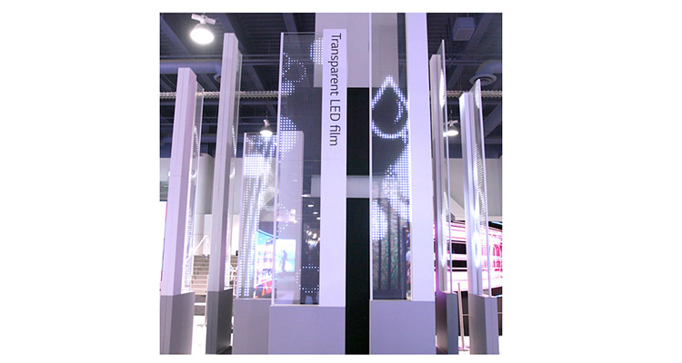 LG Unveils Transparent LED ‘Film’ Display at InfoComm