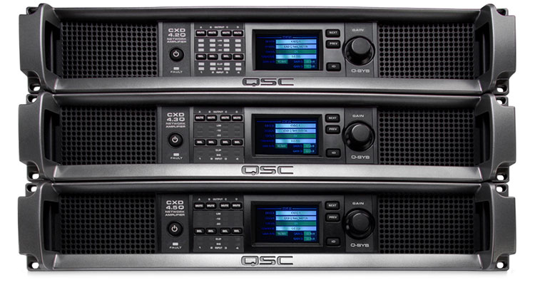 QSC Intros Eight-Channel CXD-Q Series Network Processing Amplifiers for the Q-SYS Platform