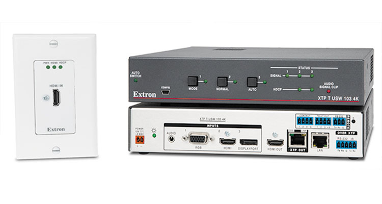 Extron Ships New 4K Twisted Pair Extension Products for XTP Systems