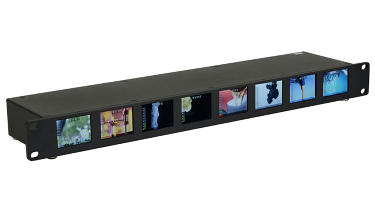 Delvcam Intros Eight LCD 1RU Rack Monitor for 3G-SDI