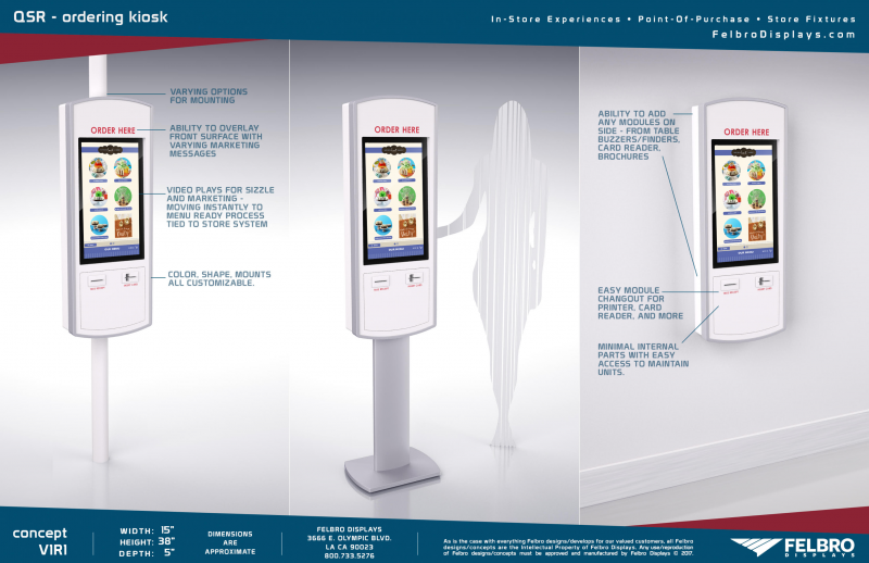 BrightSign Teams with Felbro Displays to Deliver New QSR Self-Order Kiosk