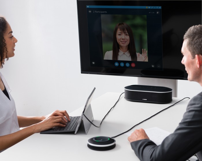 Yamaha’s YVC-1000MS Unified Communications Speakerphone Certified for Skype for Business