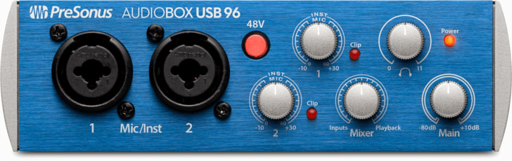 PreSonus Ships AudioBox USB 96 and AudioBox 96 Studio Recording Kit