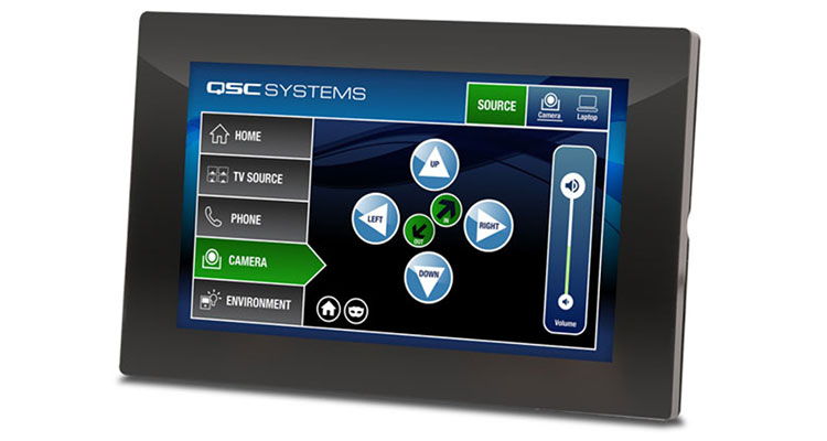 QSC Introduces Q-SYS Small-Format Touch Screen Controller