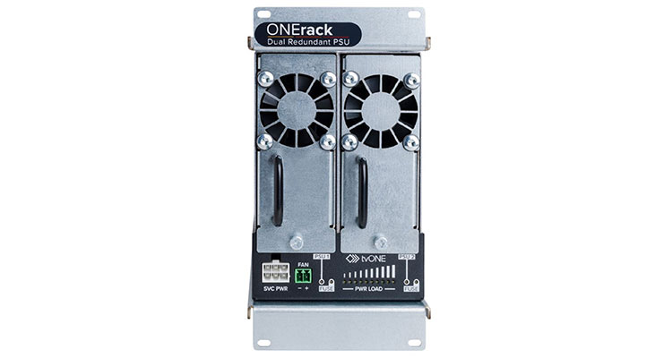 tvONE Ships ONErack Dual-Redundant, Hot-Swappable Power Supply