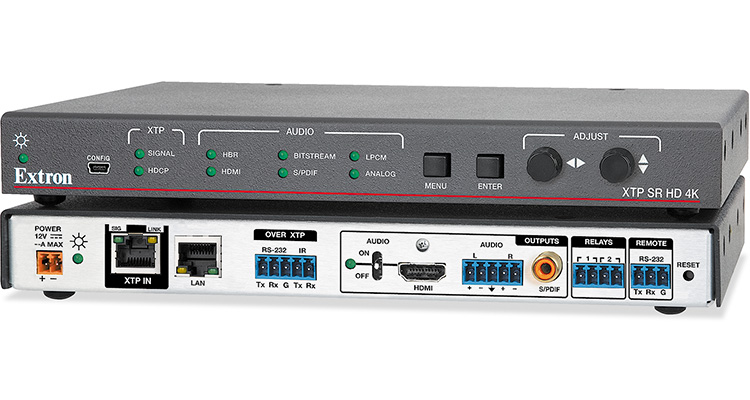 Extron Now Shipping 4K Twisted Pair Scaling Receiver for XTP Systems