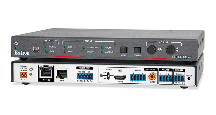 Extron Ships 4K Twisted Pair Scaling Receiver for XTP Systems