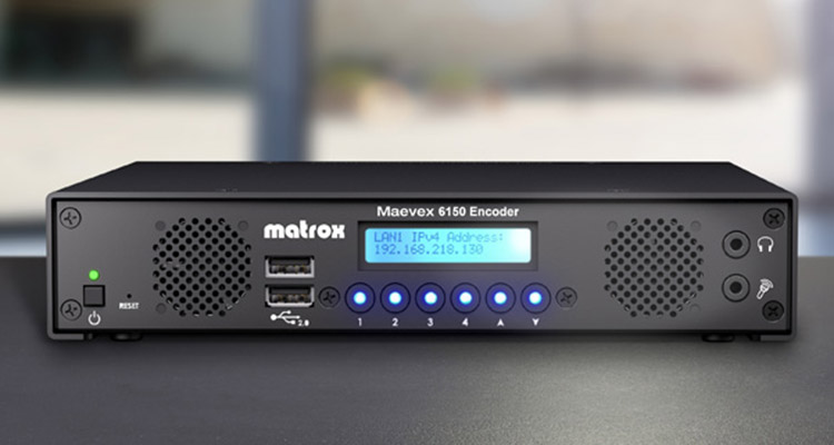 Matrox Ships Maevex 6150 Quad 4K Enterprise Encoder