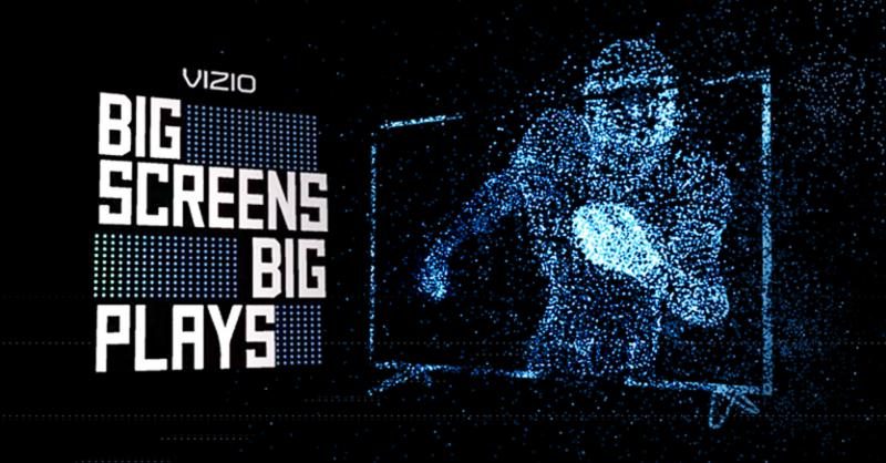 VIZIO Big Screens for Big Plays Gives Professional Football Fans More Reasons to Watch