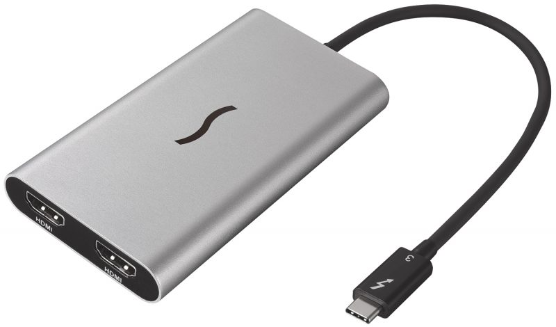 Sonnet Launches Thunderbolt 3 to Dual HDMI 2.0 Adapter for Mac and Windows Computers