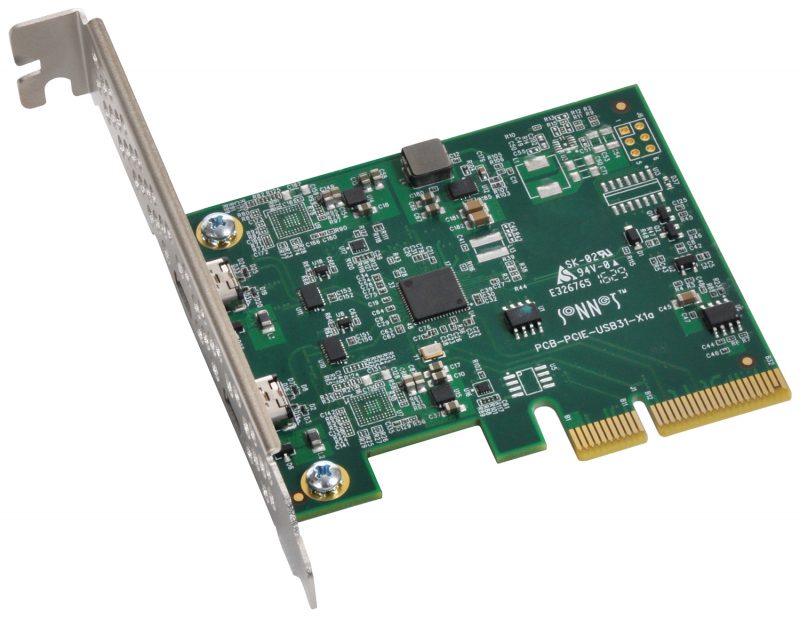 Sonnet Introduces Dual-Port USB 3.1 Gen 2 PCI Express 3.0 Adapter Card