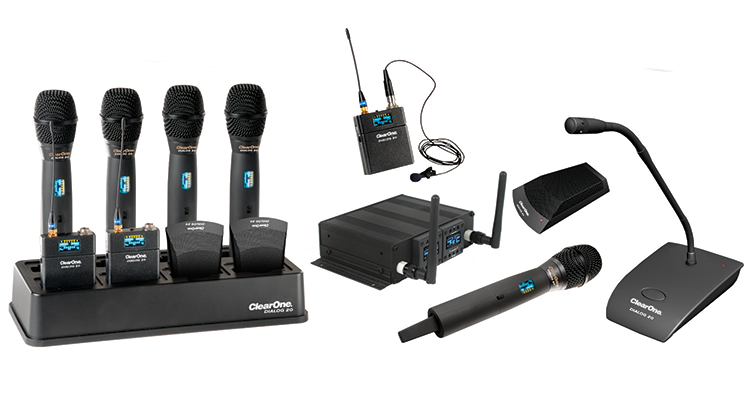 ClearOne Debuts DIALOG 20 Wireless Mic System With Native Integration For CONVERGE Pro 2 Mixers