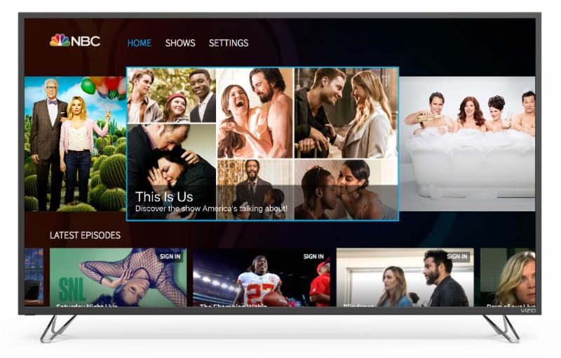 VIZIO SmartCast TV Brings Popular Entertainment from the NBC App to the Big Screen