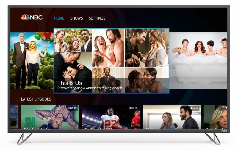 VIZIO SmartCast TV Brings Popular Entertainment from the NBC App to the