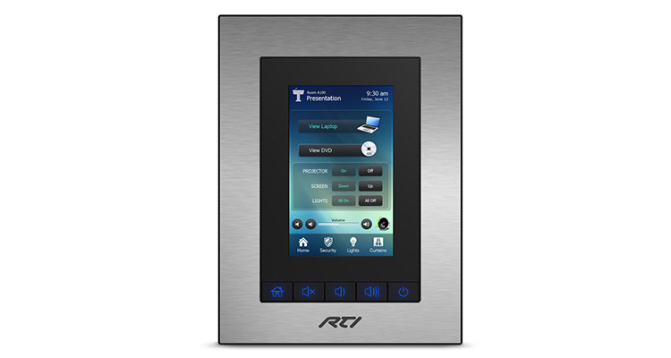 RTI Adds Built-In Control Processor to KX3 3.5-Inch In-Wall Touchpanel