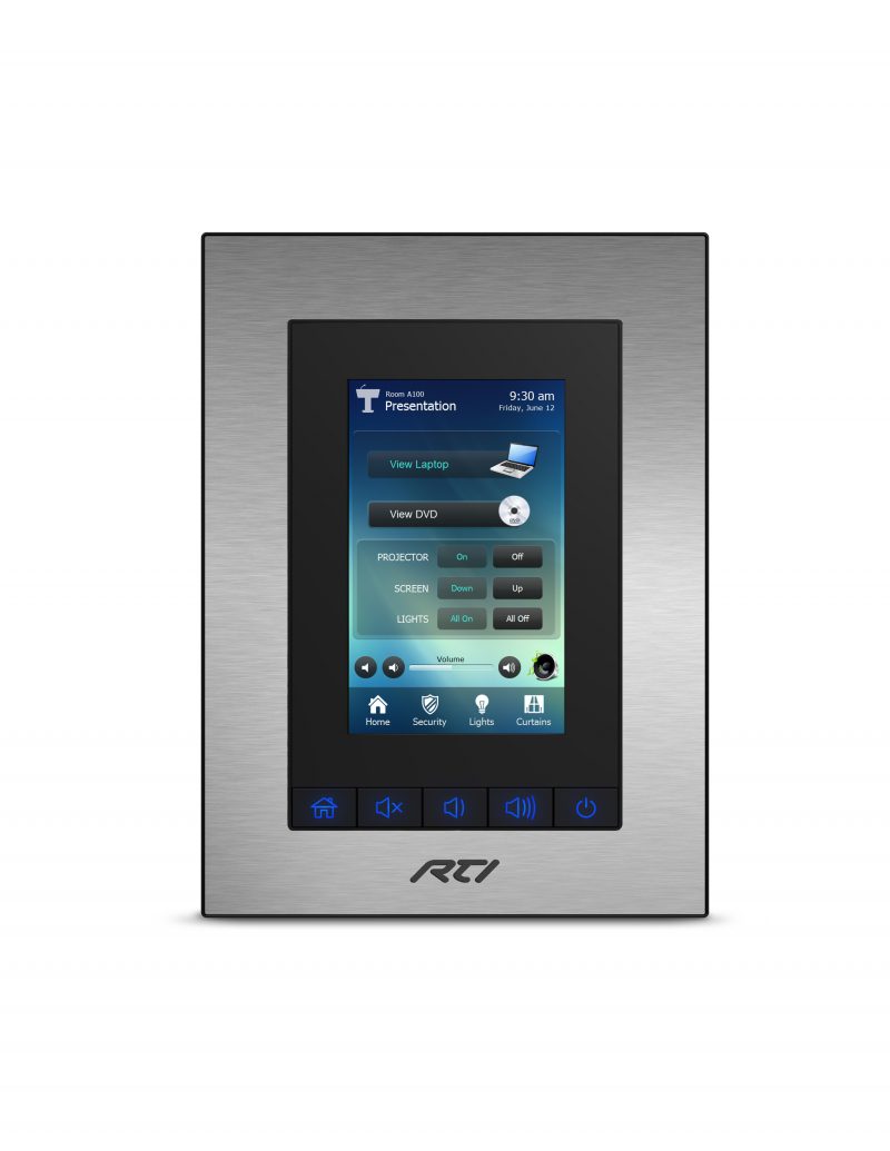 RTI Adds Built-In Control Processor to KX3 3.5-Inch In-Wall Touchpanel