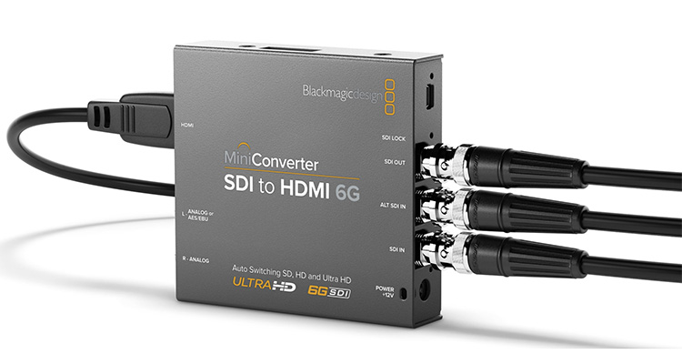 Blackmagic Design Announces New 6G‑SDI Mini Converters