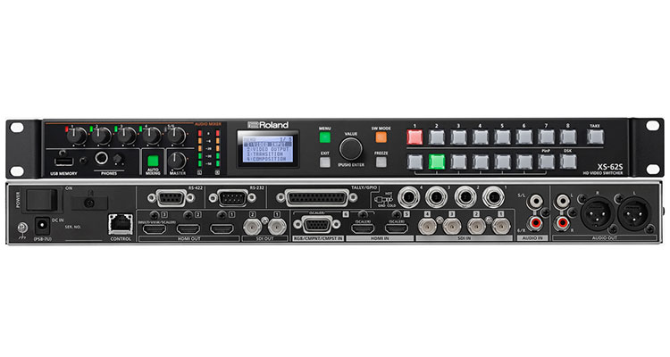 Roland Professional A/V Introduces the XS-62S Six-Channel Video Switcher and Audio Mixer