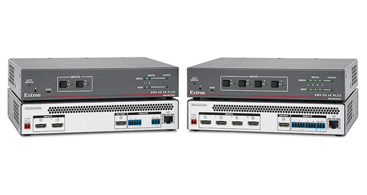 Extron Intros New 4K/60 HDMI Switchers With Ethernet Monitoring and Control