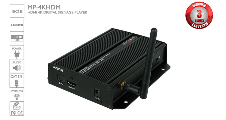 New Digital Signage Player with GPS Trigger from Avenview called AVSignPro