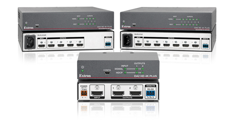 Extron Intros New 4K/60 HDMI Distribution Amplifiers