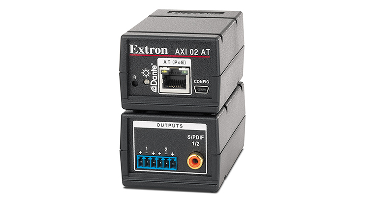Extron Introduces Compact Two-Channel Dante Audio Interface