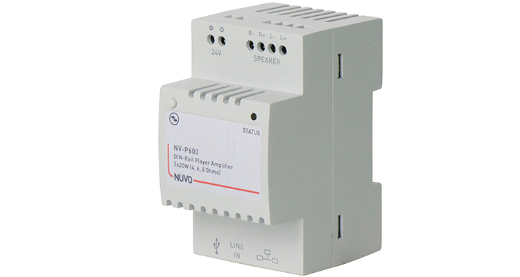 Nuvo Launches P600 Streaming Audio Player for DIN Rail Mounting