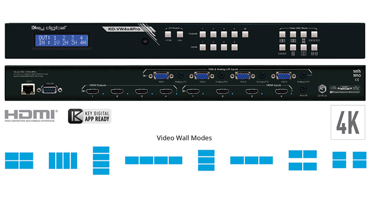 New Key Digital KD-VW4x4PRO Processor Aimed at  Bar and Restaurant Applications