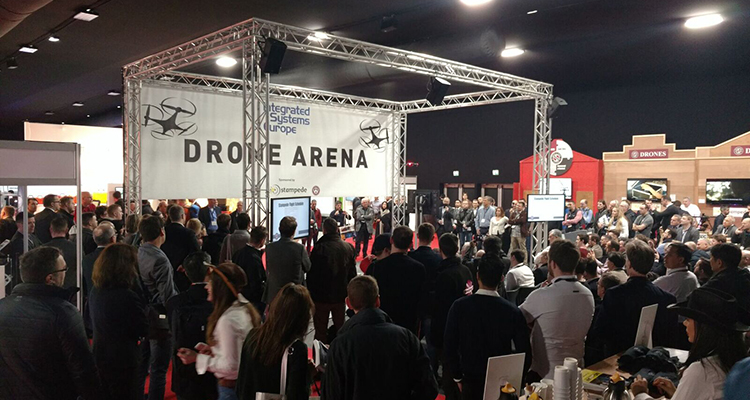 Bigger and Better Stampede Drone Pavilion Takes Off at ISE 2018!