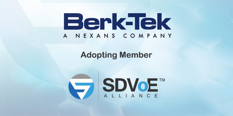 Berk-Tek Joins SDVoE Alliance