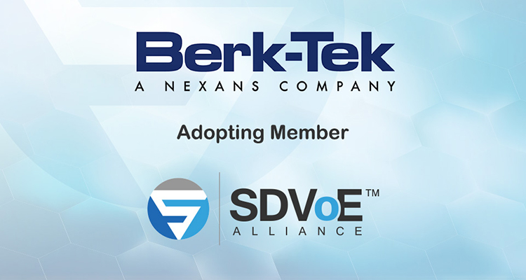 Berk-Tek Joins SDVoE Alliance