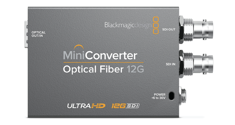 Blackmagic Design Announces New Mini Converter Optical Fiber 12G