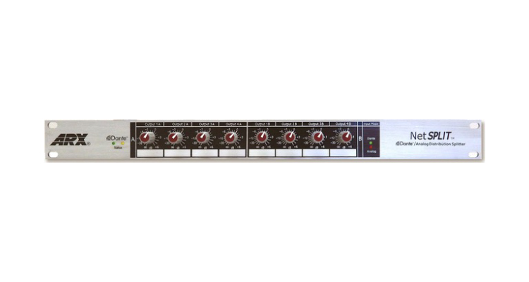 ARX Systems NetSplit Dante Digital-to-Analog Distribution Splitter Debuts