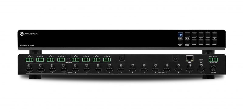 Atlona Unleashes 8×8 HDMI Matrix Switcher for 4K/UHD and HDR Content