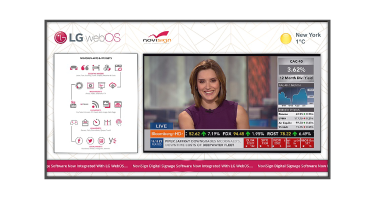 NoviSign’s Digital Signage Software Now Compatible with LG webOS Commercial Displays