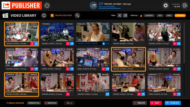 multiCAM Systems Fully Automates and Customizes Video Publishing Workflow with PUBLISHER