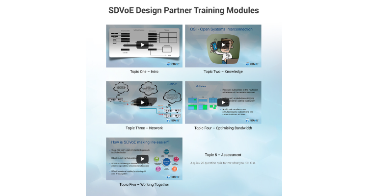 SDVoE Alliance Launches Design Partner Training and Certification Program
