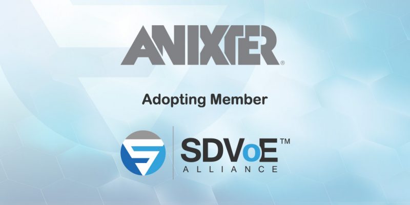 Anixter Joins SDVoE Alliance