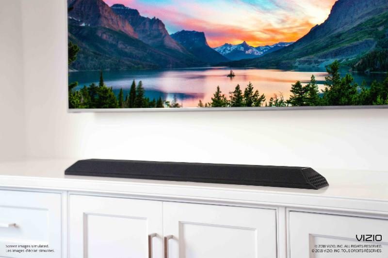 VIZIO Announces Availability of All-New 36″ 2.1 Sound Bar with Built-in Dual Subwoofers