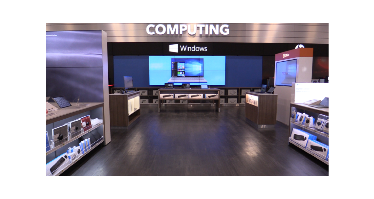 Advanced Creates Interactive Product Kiosks for Microsoft