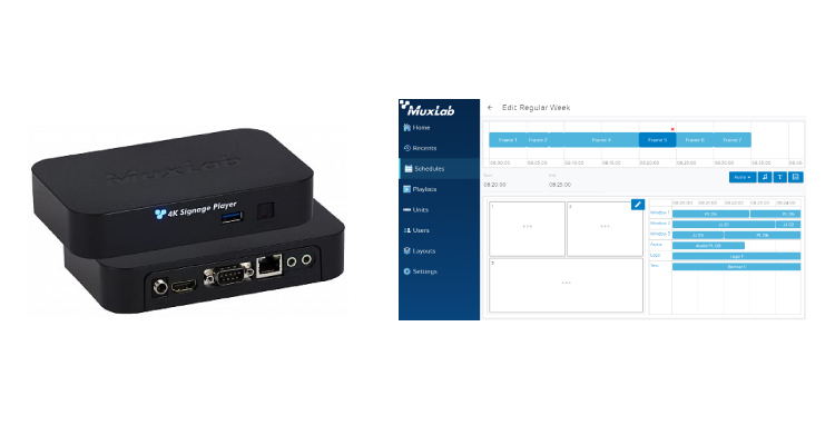 MuxLab Unveils New Content Management Software on 4K Signage Player