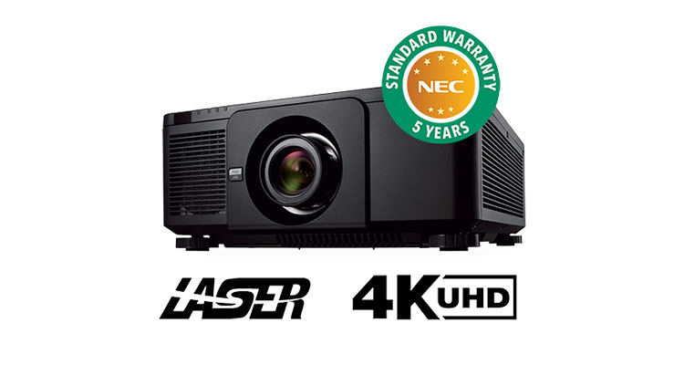 NEC Display Announces New 4K Resolution 10,000-Lumen Projector