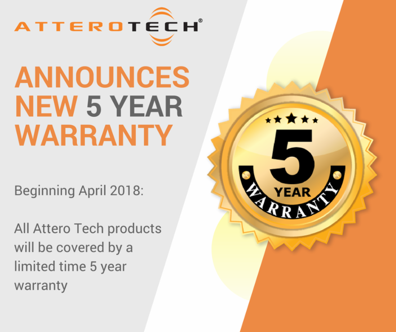 Attero Tech Announces 5 Year Warranty on All Products