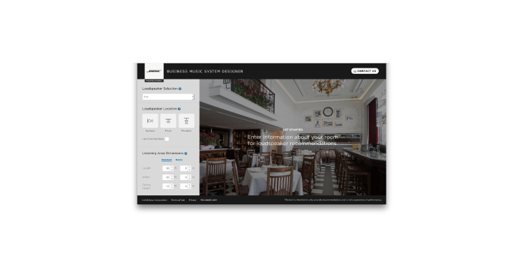 Bose Pro Unveils Online Business Music System Designer for Audio Integrators
