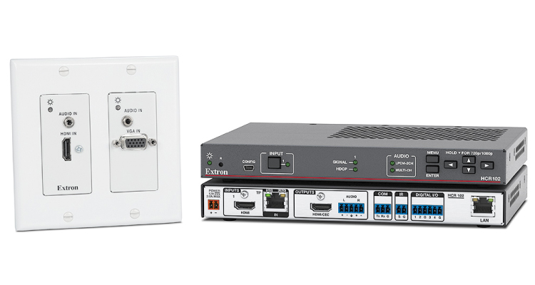 Extron’s Cost-Effective Collaboration System with Wallplate Ships