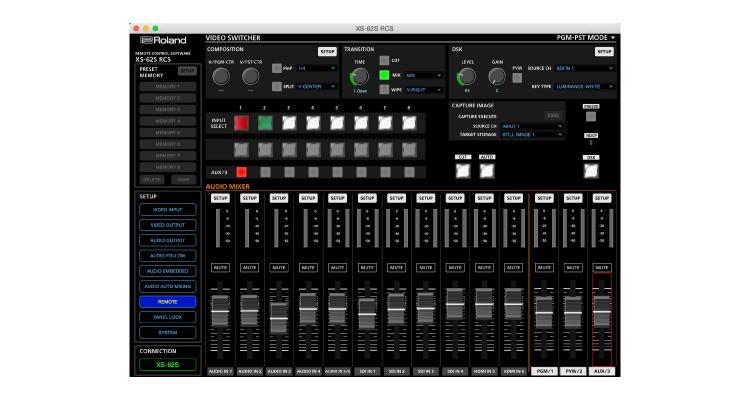 Roland Releases V1.2 Update for XS-62S HD Video Switcher